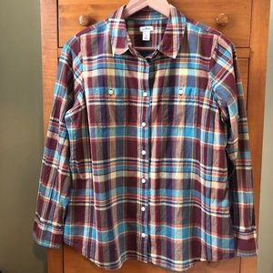 L.L. Bean Plaid Cotton Shirt